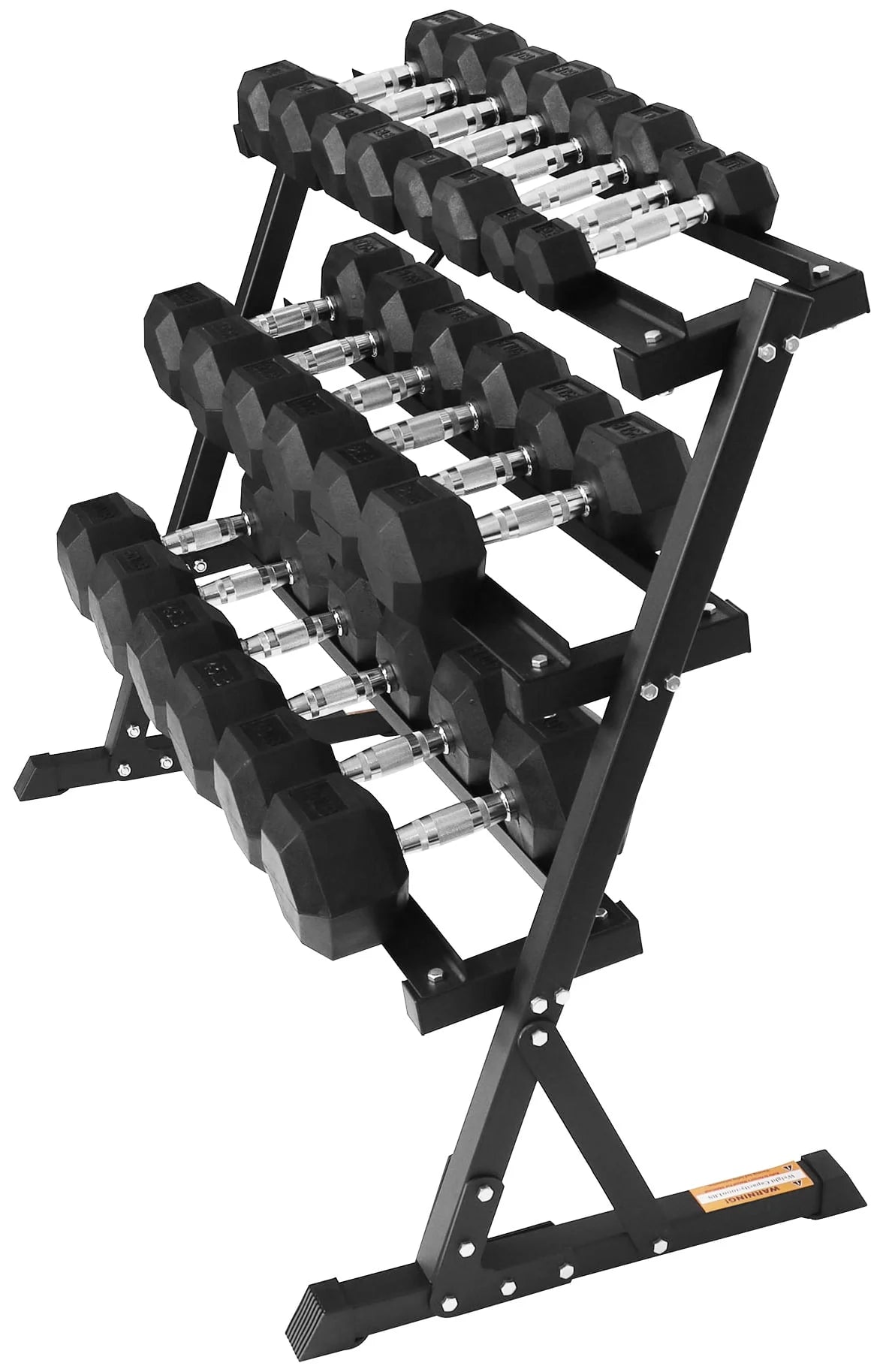 150 LB Dumbbell Set with A-Frame Rack G279