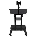 Black Adjustable Height Laptop Storage Cart H97934