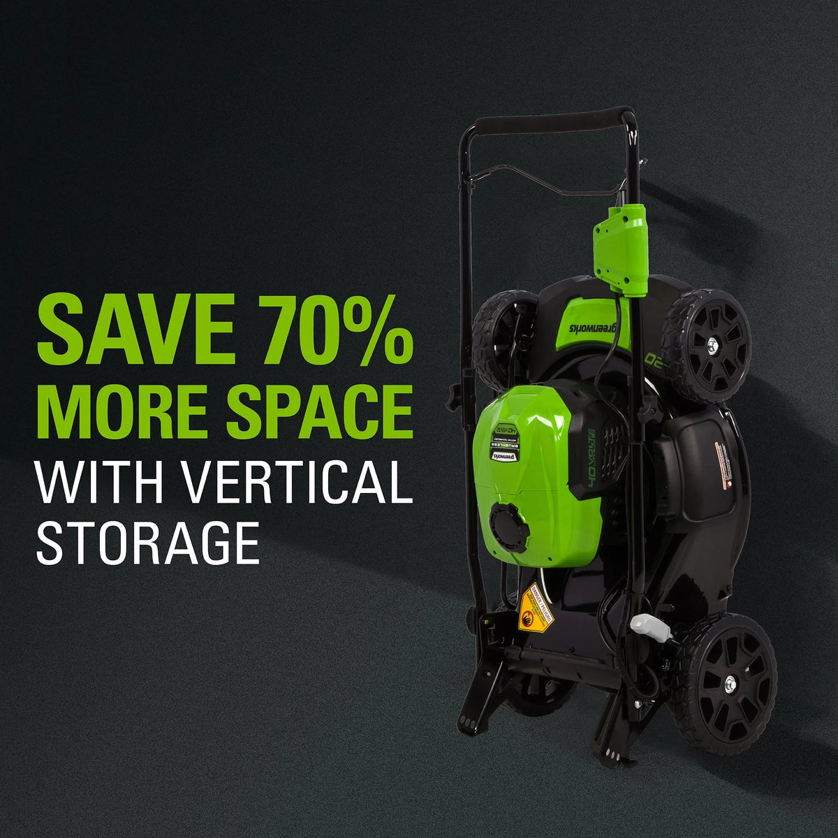40V 20 Brushless Push Lawn Mower with Battery & Charger U40251
