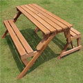 Wood Picnic Table Garden Bench G68428