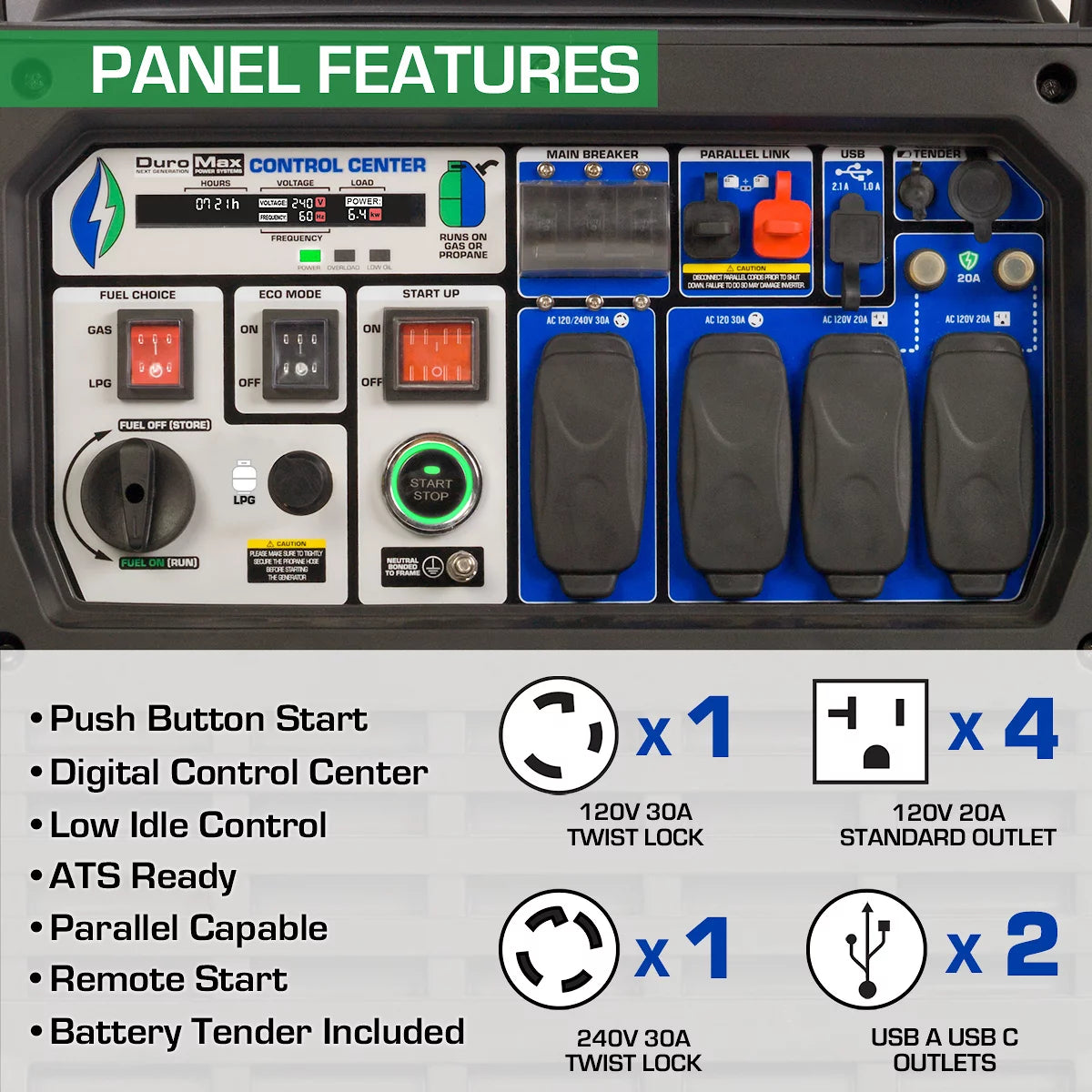 9000 Watt Dual Fuel Inverter Generator with CO Alert Z791