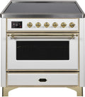 White Induction Range with Electric Oven G65109