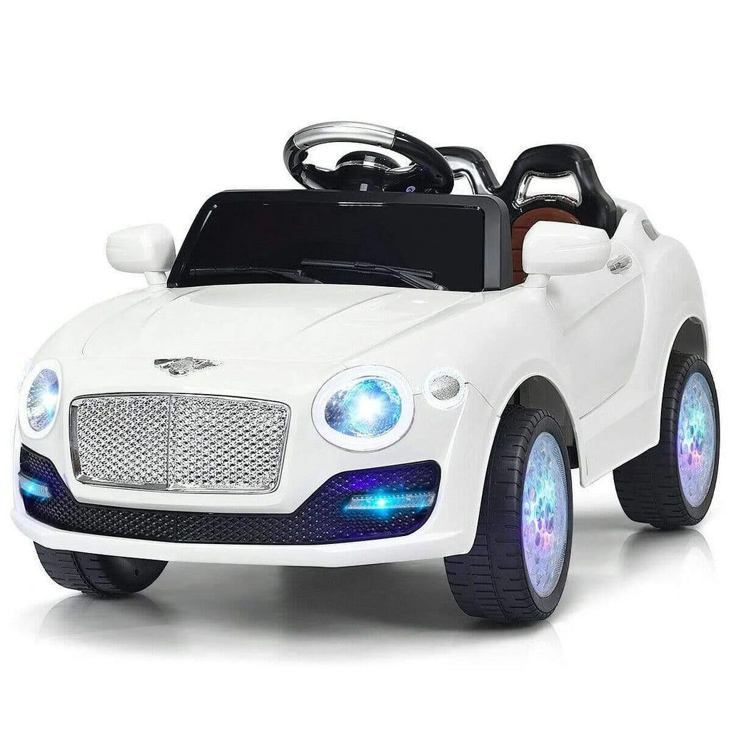 White Kids Ride on Car with Remote Control O199495