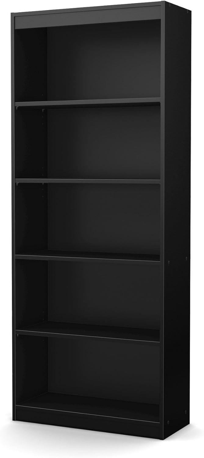 Pure White 5-Shelf Bookcase B749