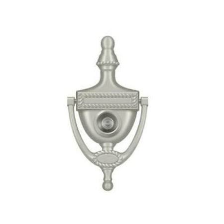 Door Knocker-Viewer, Satin Nickel, 6 x 3 I88902