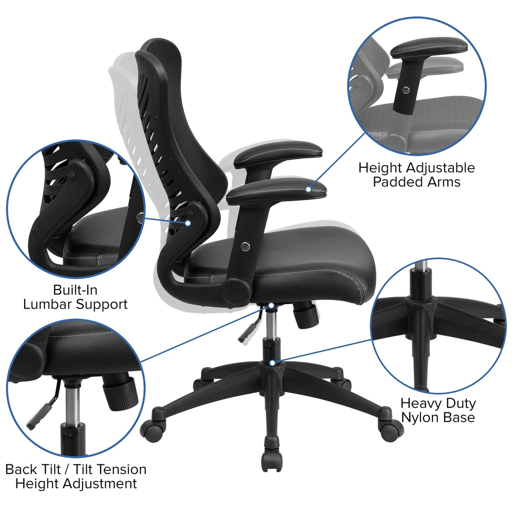White Mesh Swivel Office Chair M723774