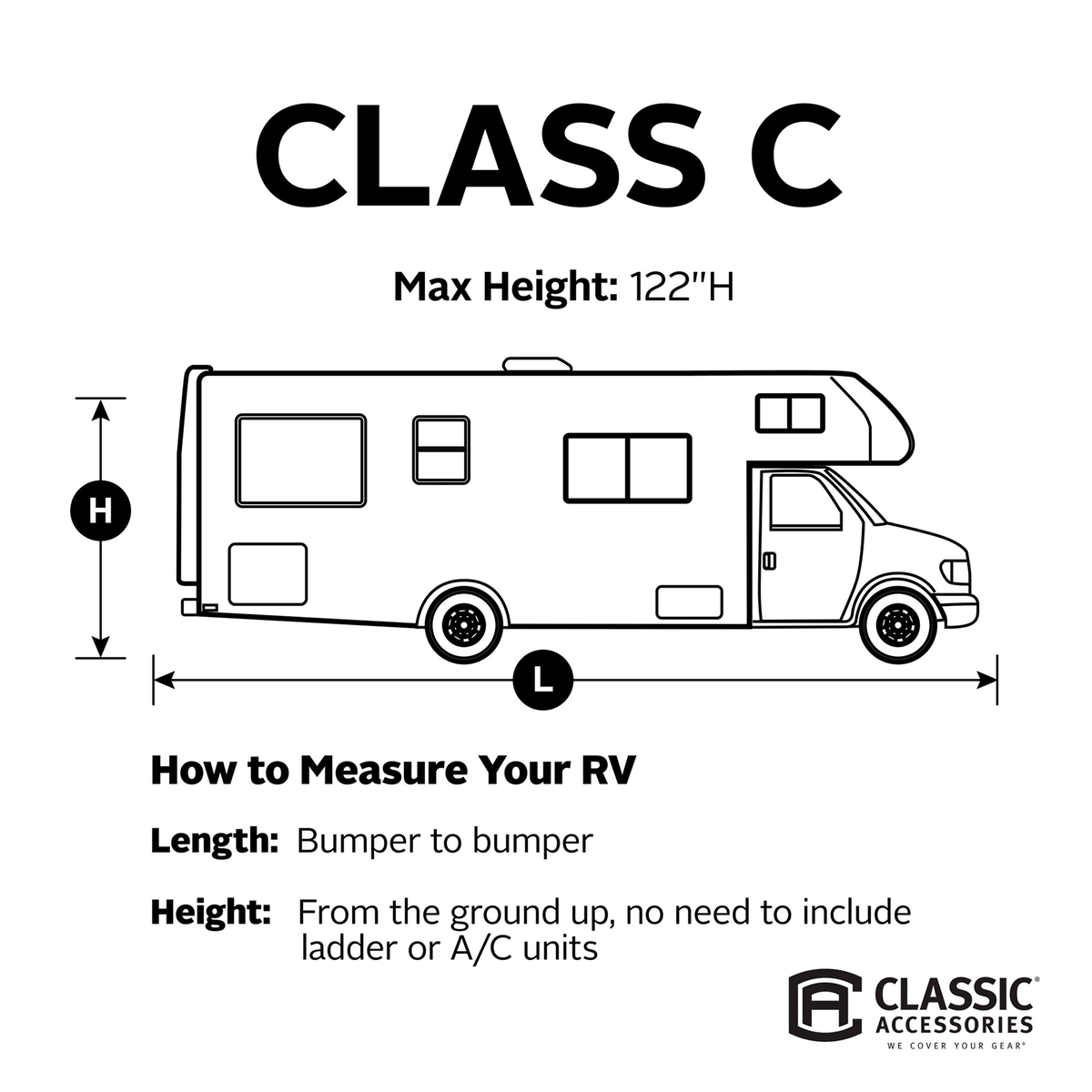 Class C RV Cover Size: 32& - 35& B2666