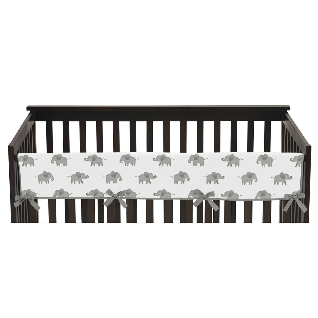 Mint Elephant Safari Crib Bedding Set - 5 Pieces - Green Grey and White Watercolor Y599023