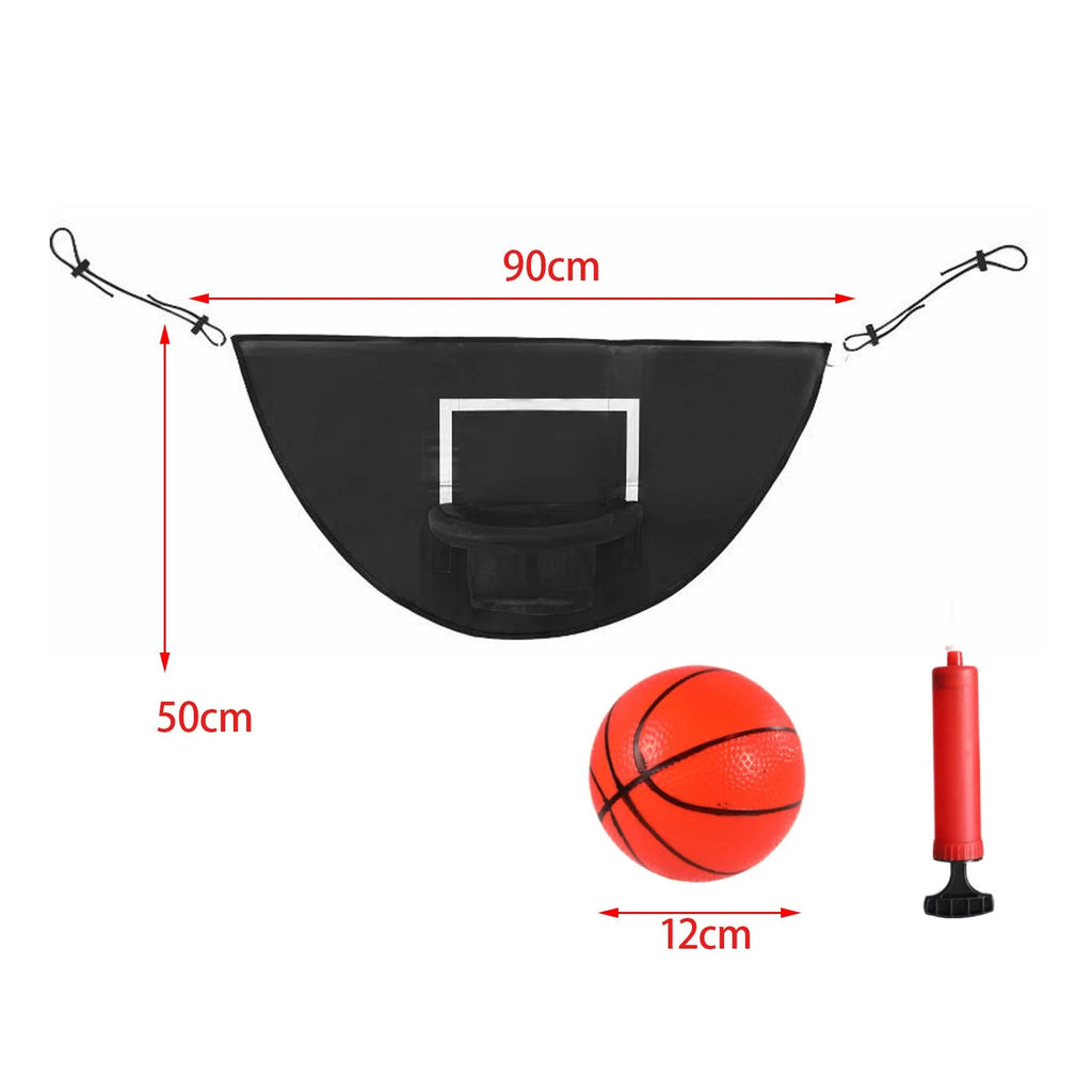 Mini Basketball Hoop for Trampoline with Enclosure Basketball Rack Sports Toys Lightweight Board Trampoline Accessories With Ball N282