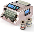 Rose Gold Money Counter Machine with 3 Screens V567