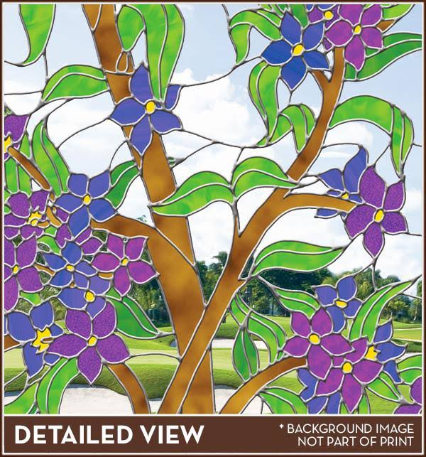 Stained Glass Film (Static Cling) 32x22 x 86x22 I9051