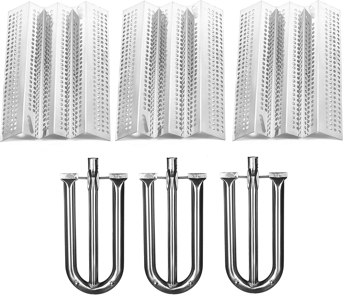 3-Pack Stainless Steel Heat Plate and 3-Pack Stainless Steel Burner U808