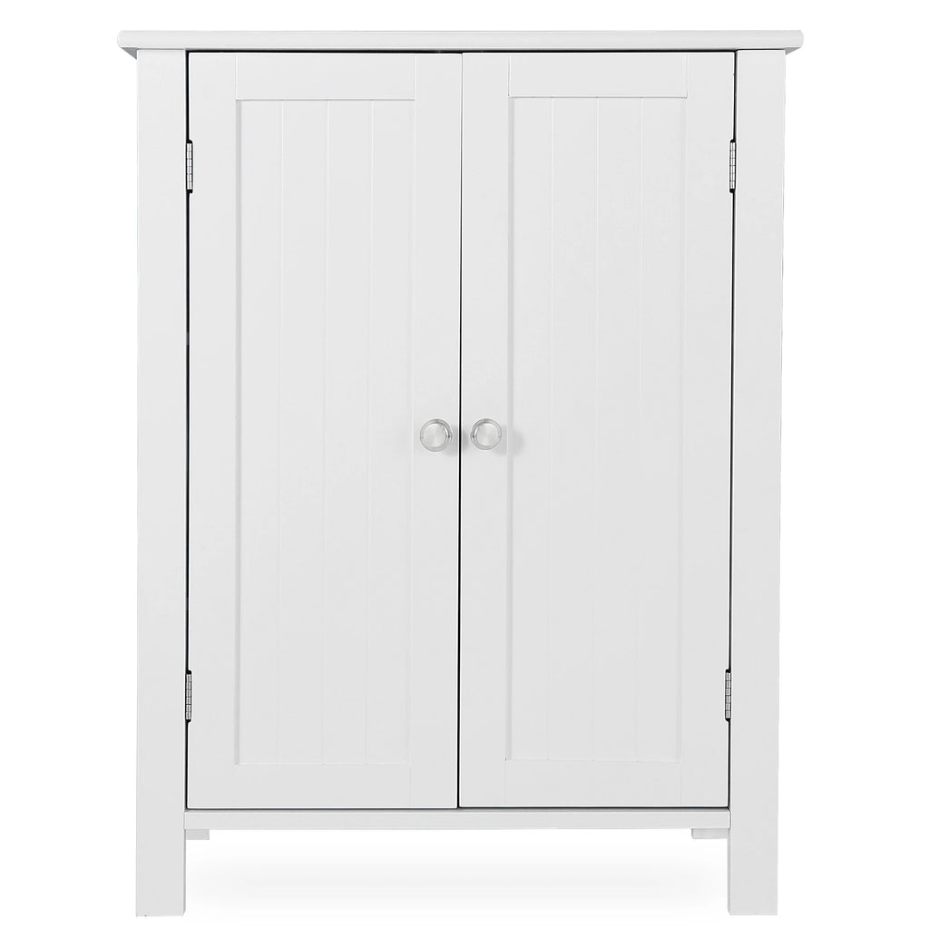 White 2-Door Wooden Bathroom Storage Cabinet T905009