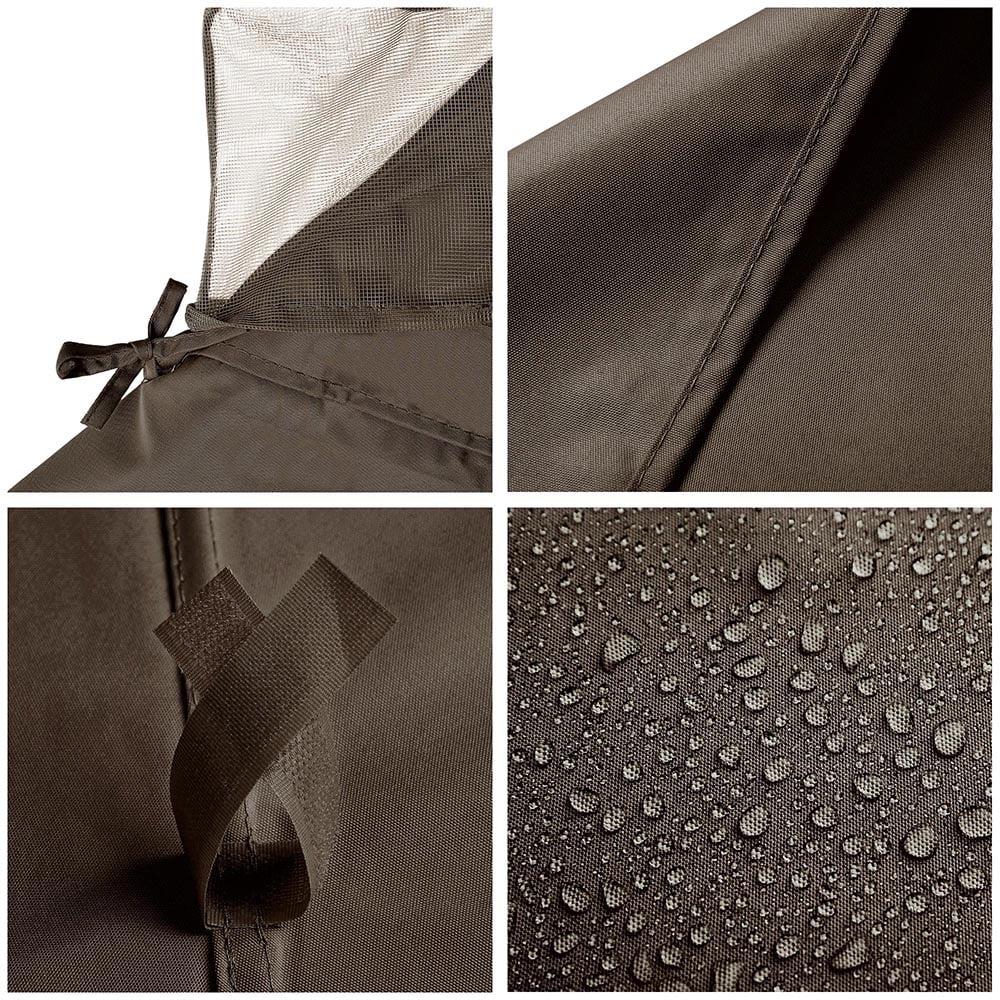 10'x10' 2 Tier Grey Canopy Cover E725265