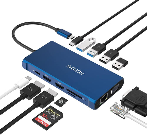 10 in 1 Dual Display USB C Docking Station M76083