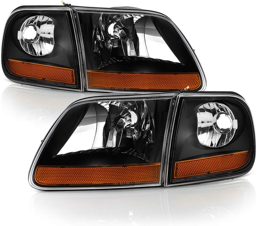 Black Housing Headlights with Corner Lights Assembly X818455