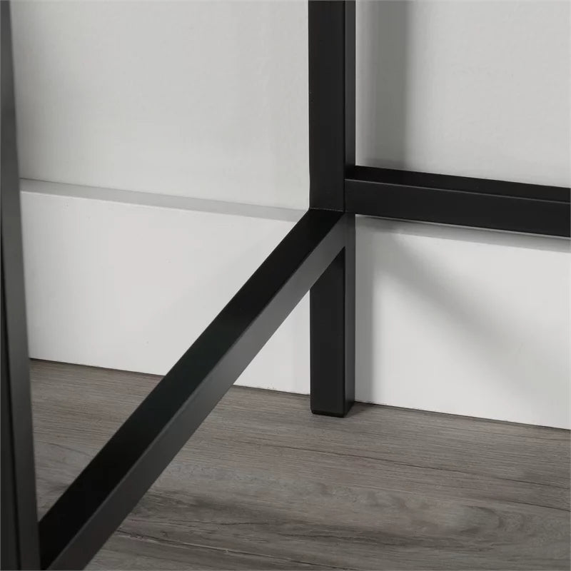 Engineered Wood and Metal Desk in Rich Walnut Y774824