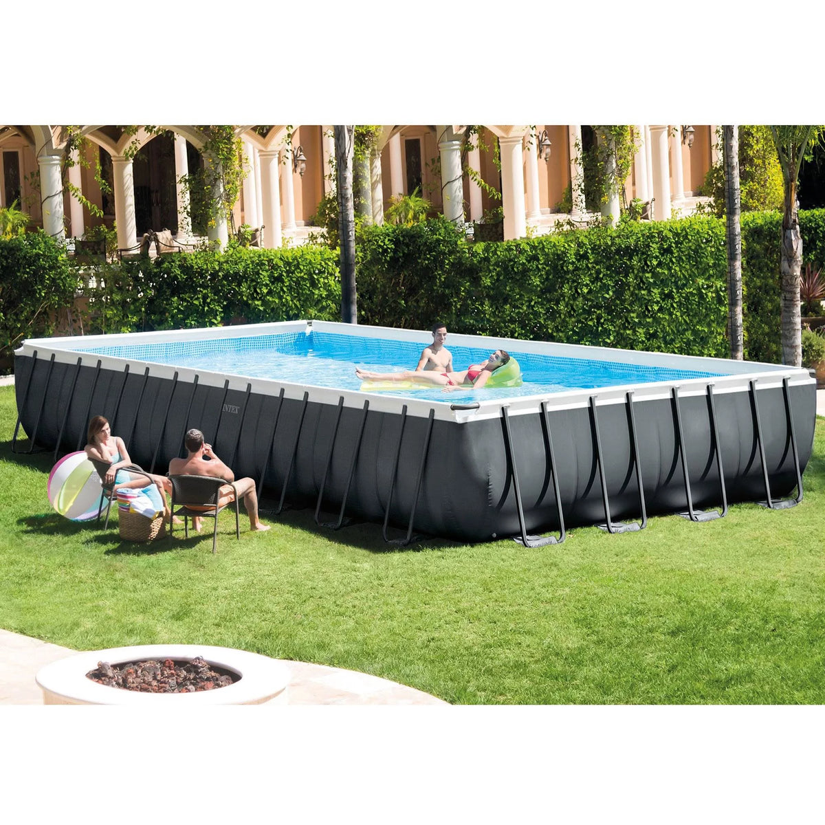 Rectangular Frame Pool with Saltwater System C481444