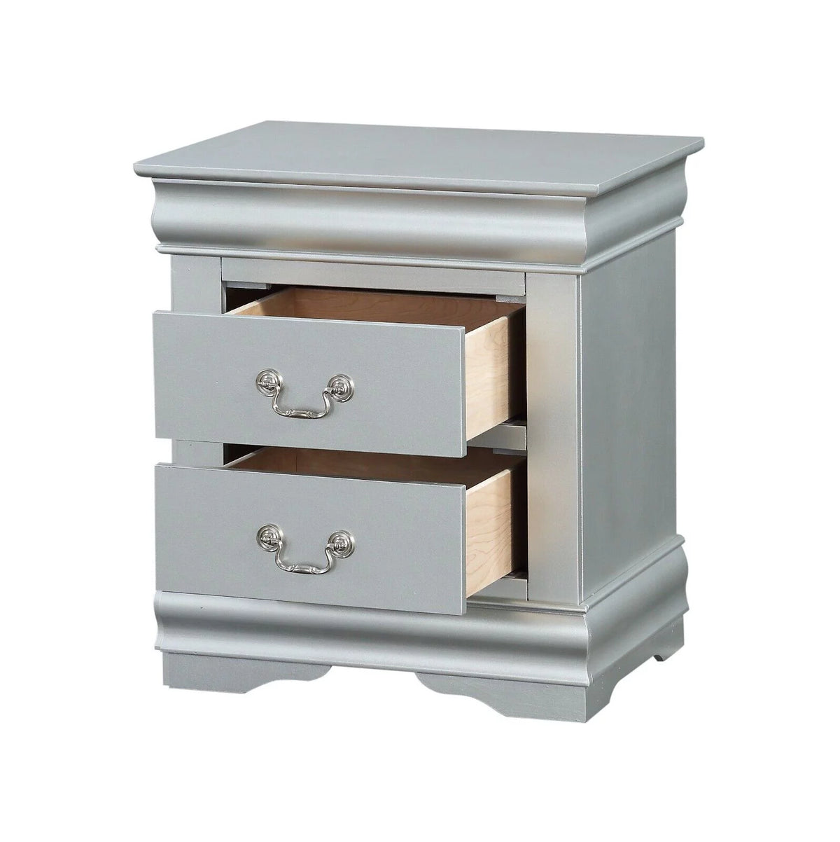 3pc Bedroom Set Eastern King Bed 2x Nightstands E494