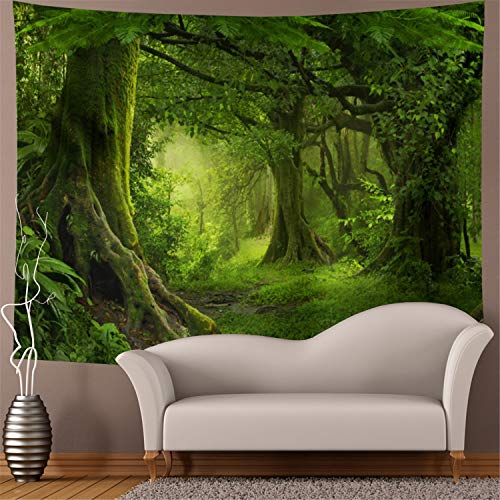 Green Tree Forest Tapestry Wall Hanging S682