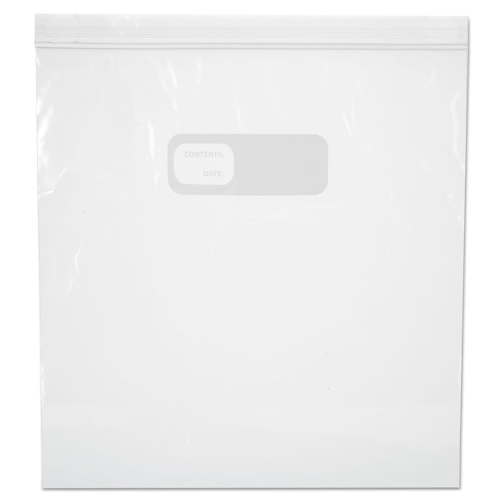 Reclosable Food Storage Bags, 1 gal, Clear, 250/Box P1539