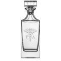 30 oz Glass Whiskey Decanter with Glass Stopper J7212