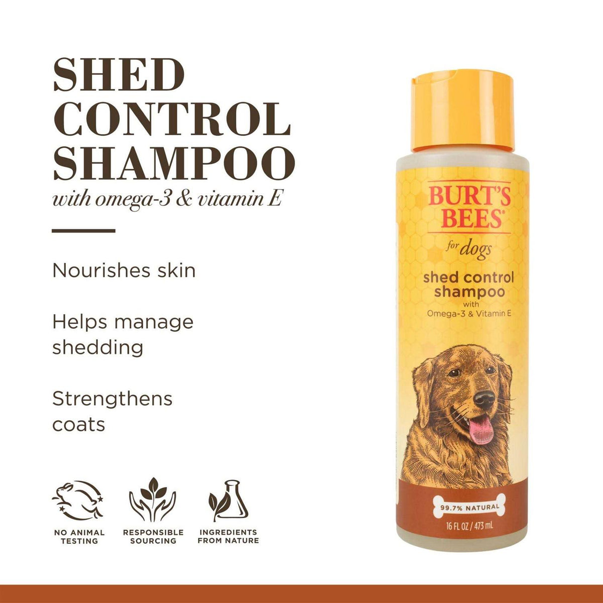 Shed Control Dog Shampoo with Omega-3 & Vitamin E B8433