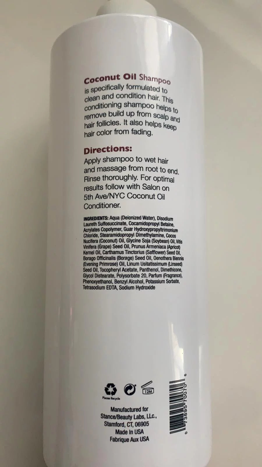 Coconut Oil Shampoo, 32 fl.oz F937076