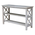 48" Console Table in Washed Gray Taupe F8499