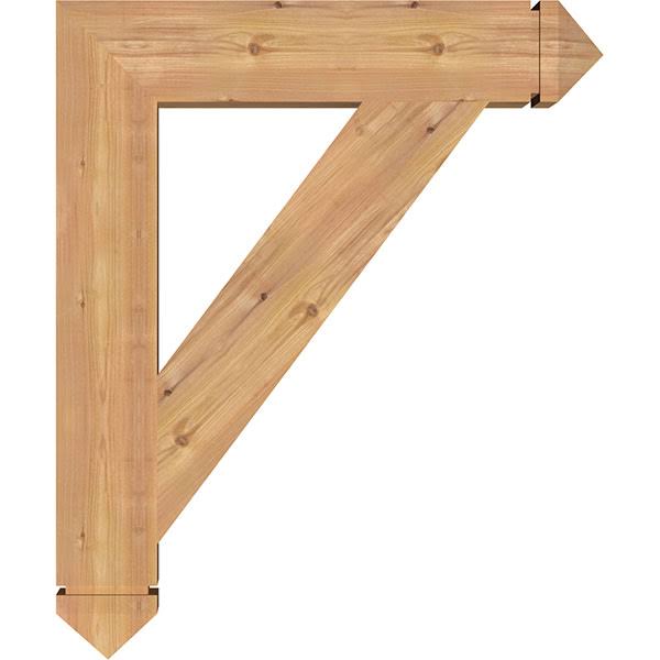 Traditional Arts & Crafts Smooth Bracket, Western Red Cedar F29225