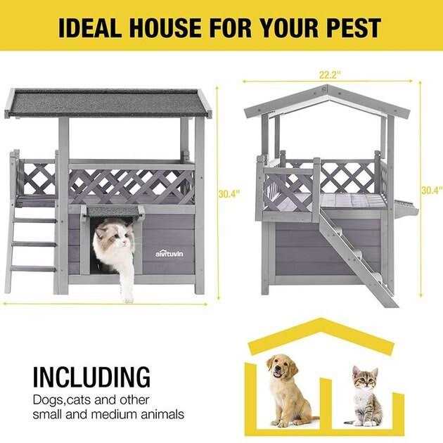 Outdoor & Indoor Cat House T6266
