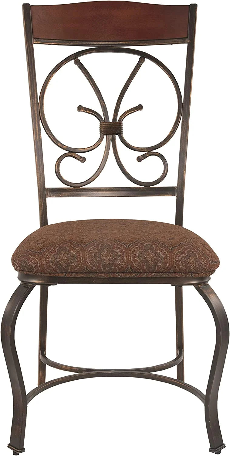 Brown Dining Chair with Cushion, 4 Count V311401