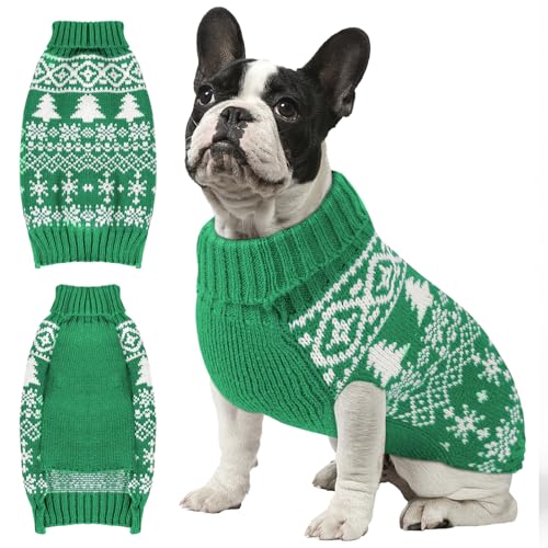 Christmas Dog Sweaters Turtleneck Double Knitting K97620