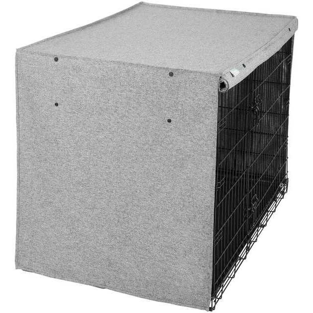 Faux Linen Dog Crate Cover W5807