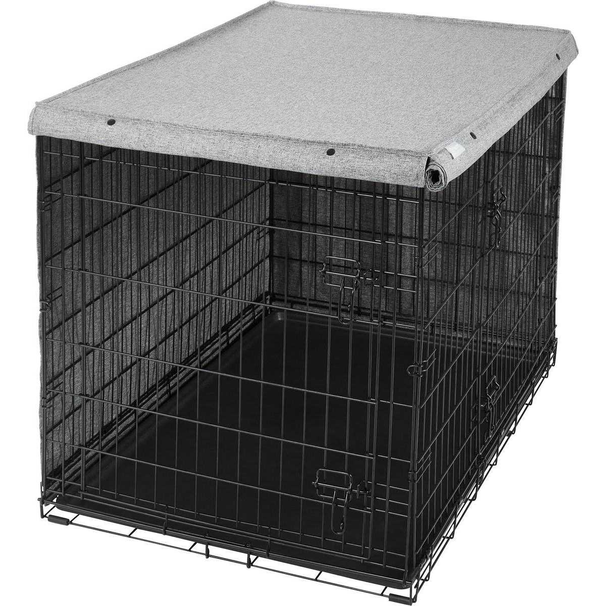 Faux Linen Dog Crate Cover W5807