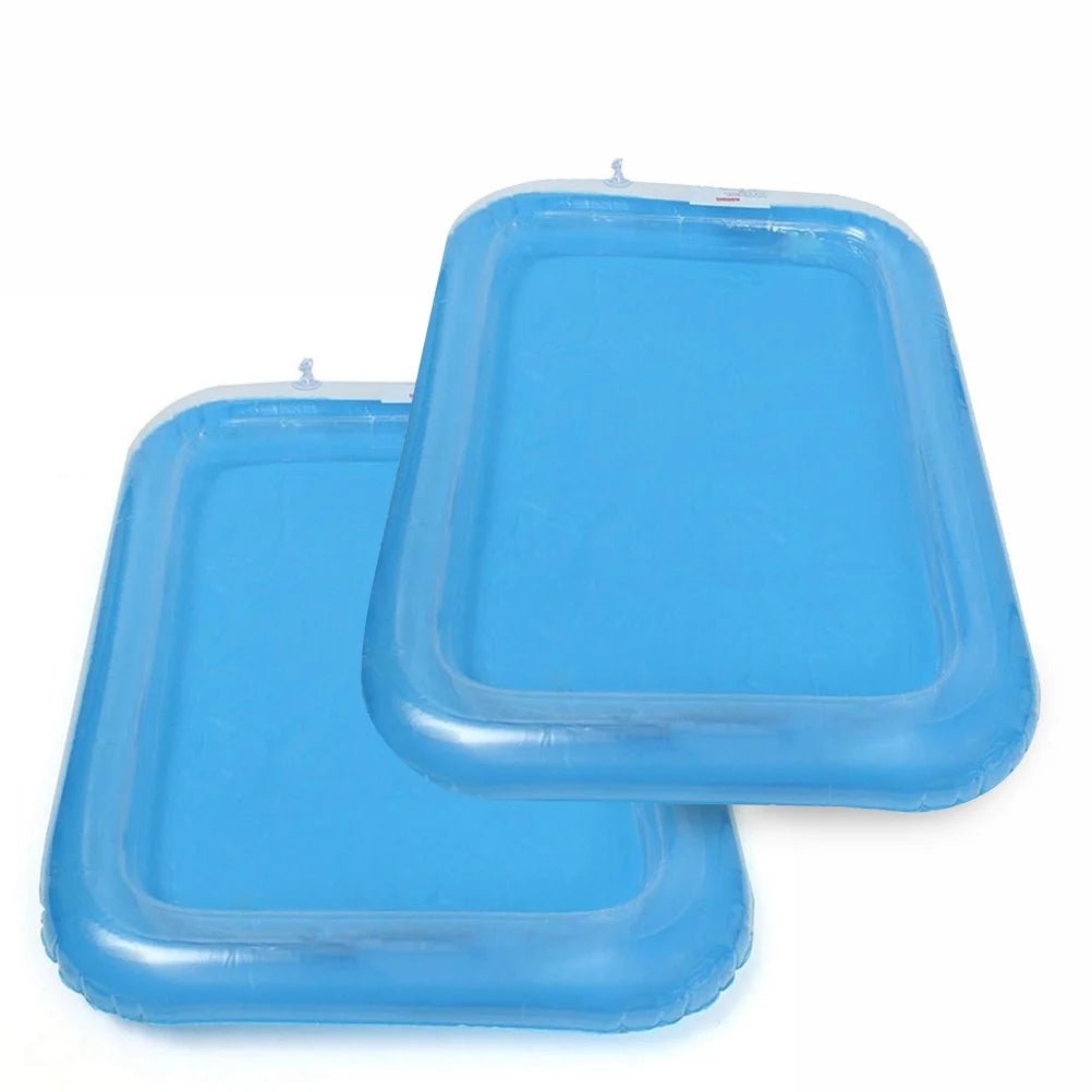 Blue Inflatable Sandbox Play Sand Toy Tray Y86383