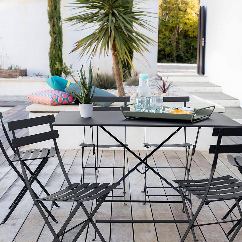 Red Ochre Metal Bistro Table B33876