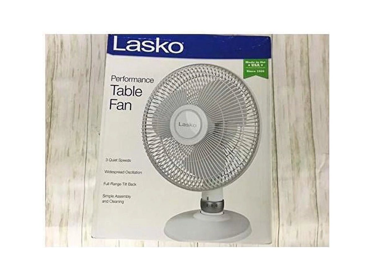 12" Table Fan White F78620