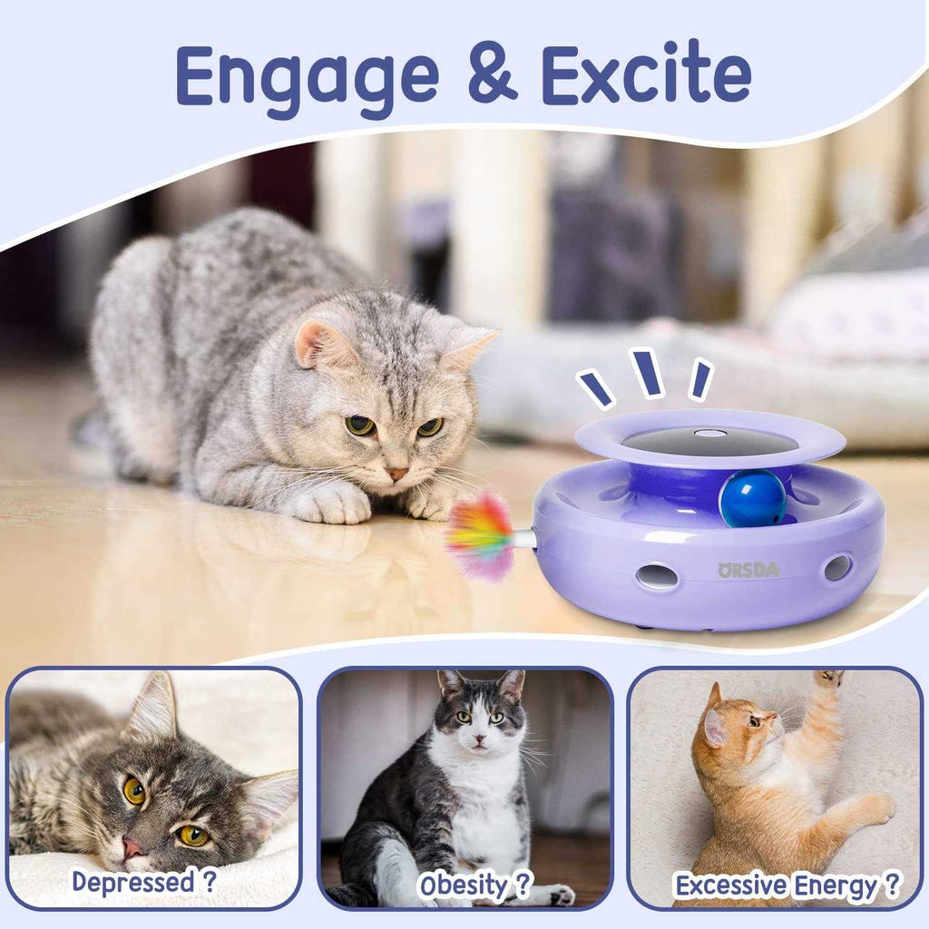 2-in-1 Interactive Cat Toy Balls S394