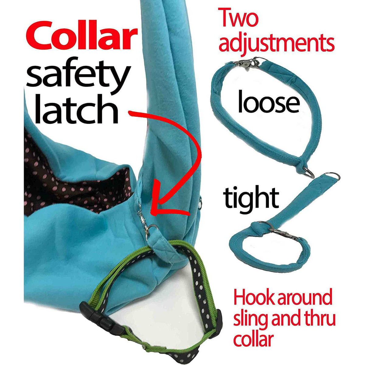 Hands Free Reversible Pet Sling Carrier P125