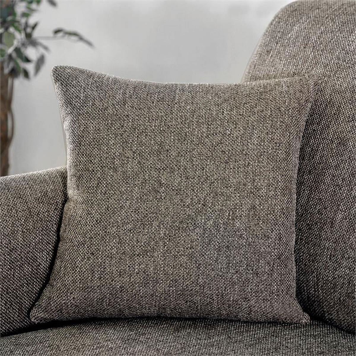 Brown Fabric Upholstered Loveseat S599308