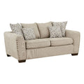 Light Brown Chenille Loveseat T8191