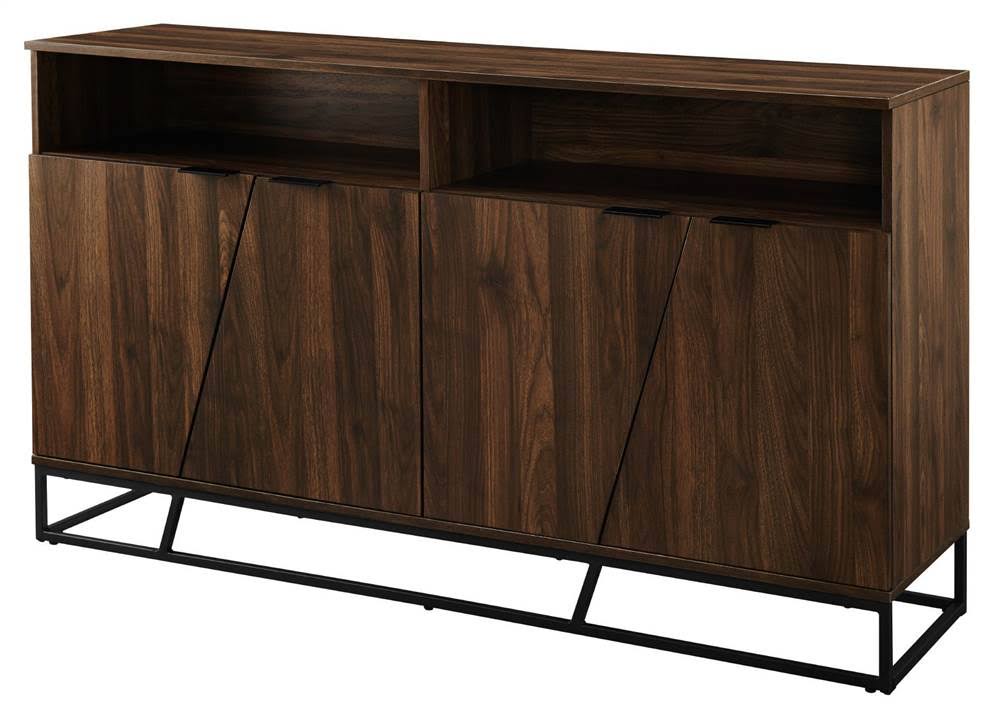 Angled Door Sideboard - Dark Walnut J662