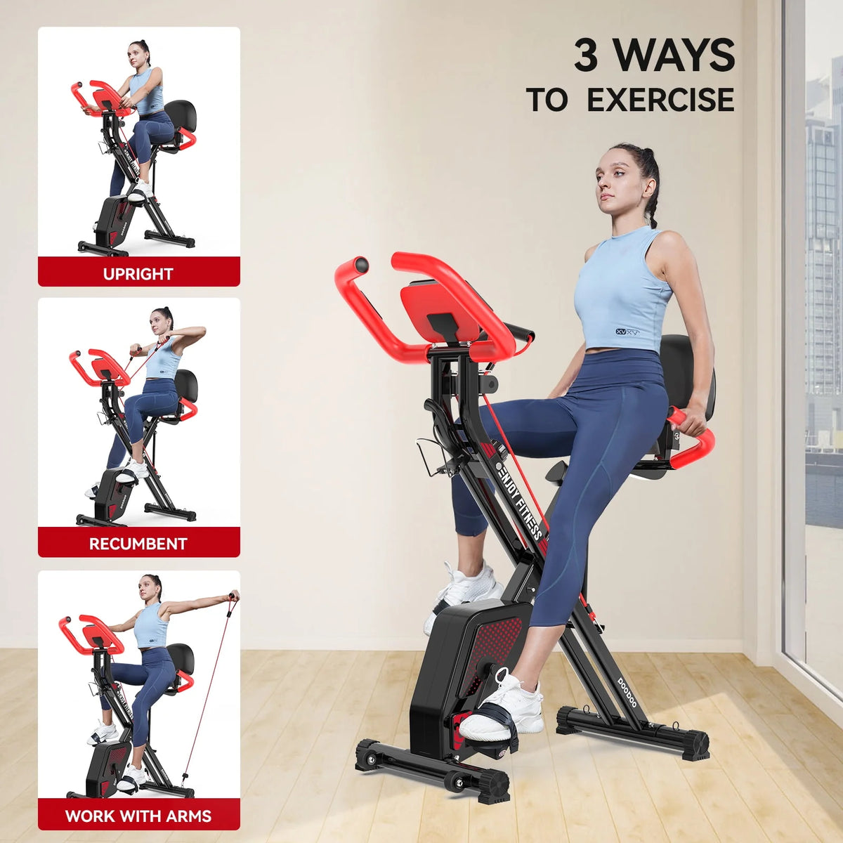 Foldable Magnetic Exercise Bike D47256