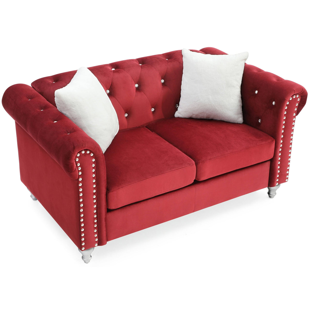 Black Velvet Loveseat H336