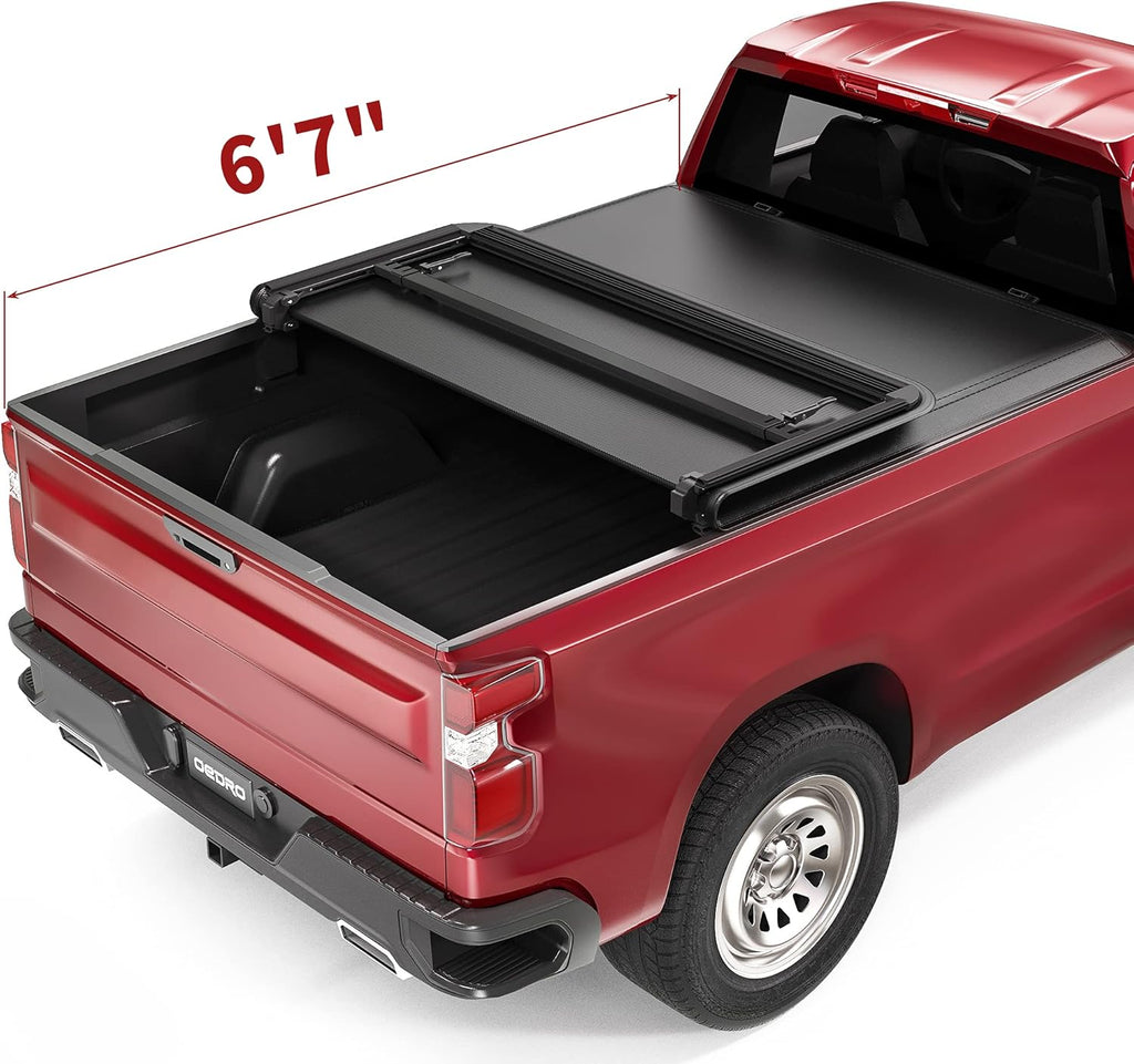 Hard Tri-fold Tonneau Cover with Built-in Light Strip F24795