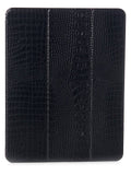 Black Crocodile-Embossed iPad Pro Case Q8993