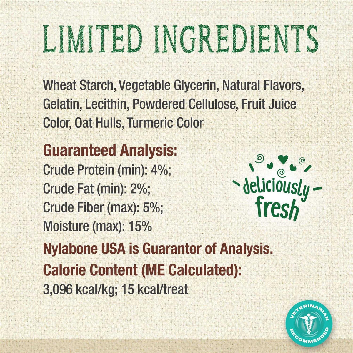 Natural Nutri Dent Fresh Breath Dental Chews H151
