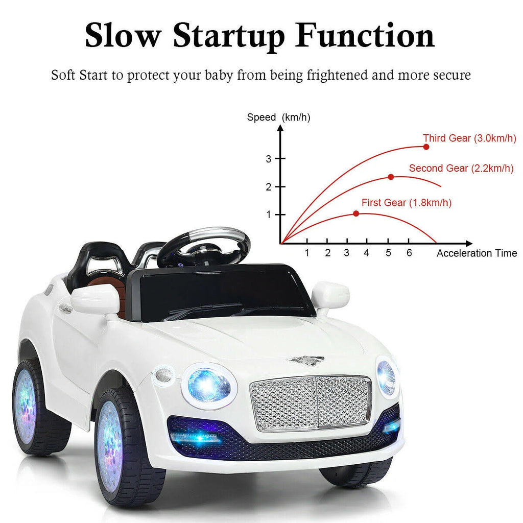 White Kids Ride on Car with Remote Control O199495
