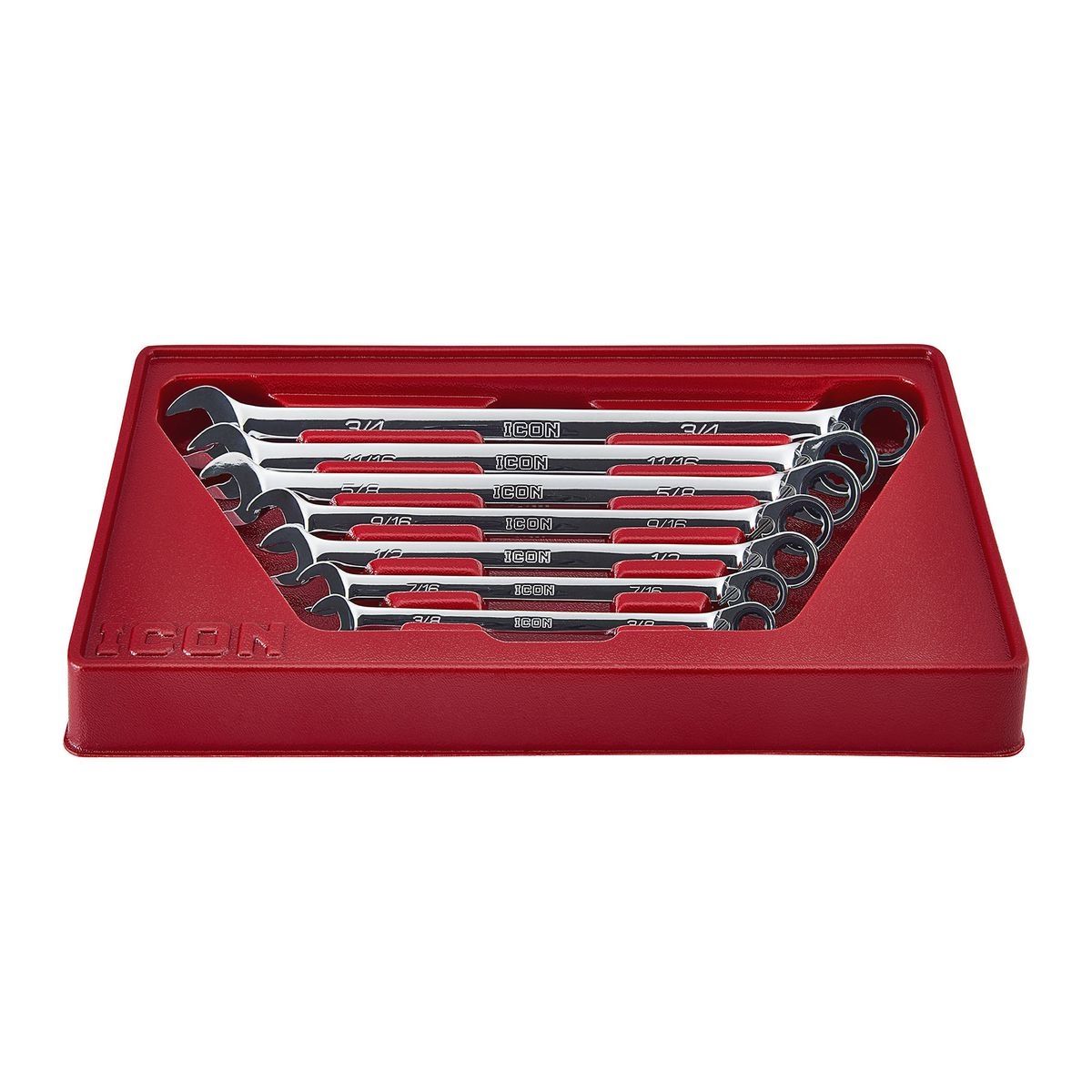 SAE Ratcheting Combination Wrench Set, 7-Piece E49060